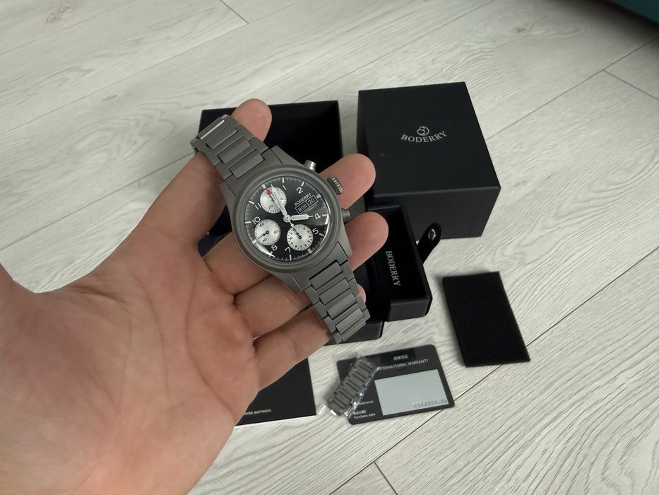 Ceas B. Landmaster Panda Titan automat NOU schimb cu sinn omega breitling