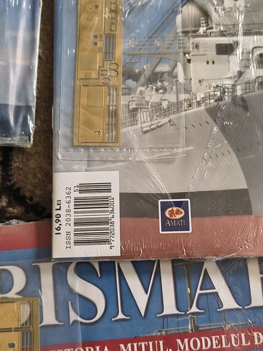 Colecție macheta bismarck fascicule sigilate și scheletul inceput