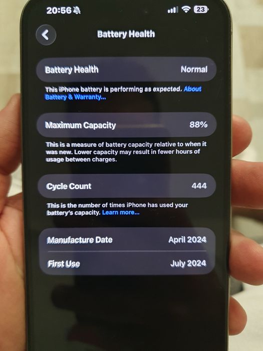Iphone 15 pro max 256 gb 88% Гаранция