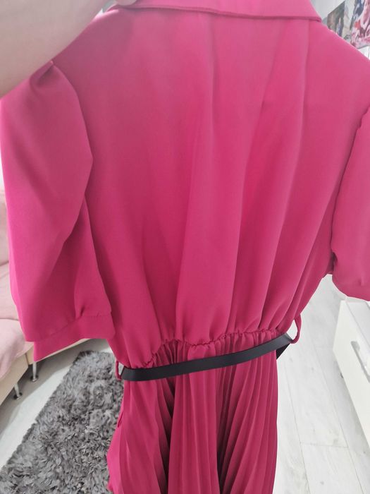 Rochie fucsia stil sacou nou cu eticheta