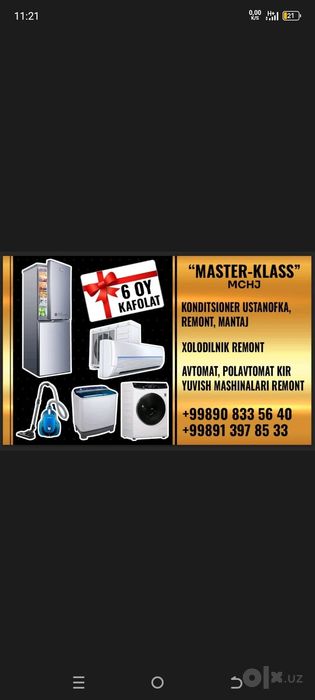 Elektr mantaj maishiy texnika remont ishlari va santexnika ishlari
