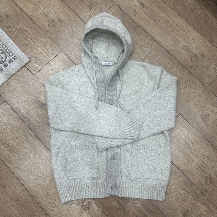 теплый кардиган с капюшоном