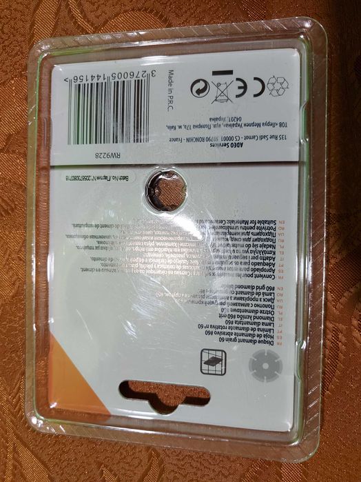 Disc diamantat,  pentru debitat placi ceramice, beton, caramida