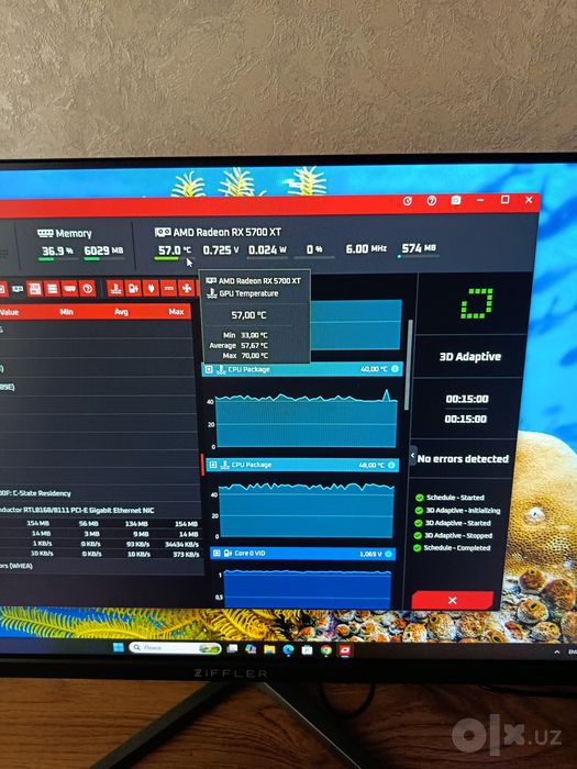 Продам видеокарту Rx 5700xt asus