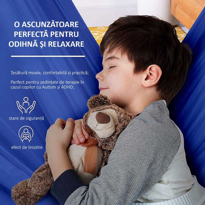 Hamac elastic, leagan copii, pentru terapie, kit complet, OBRALIX®
