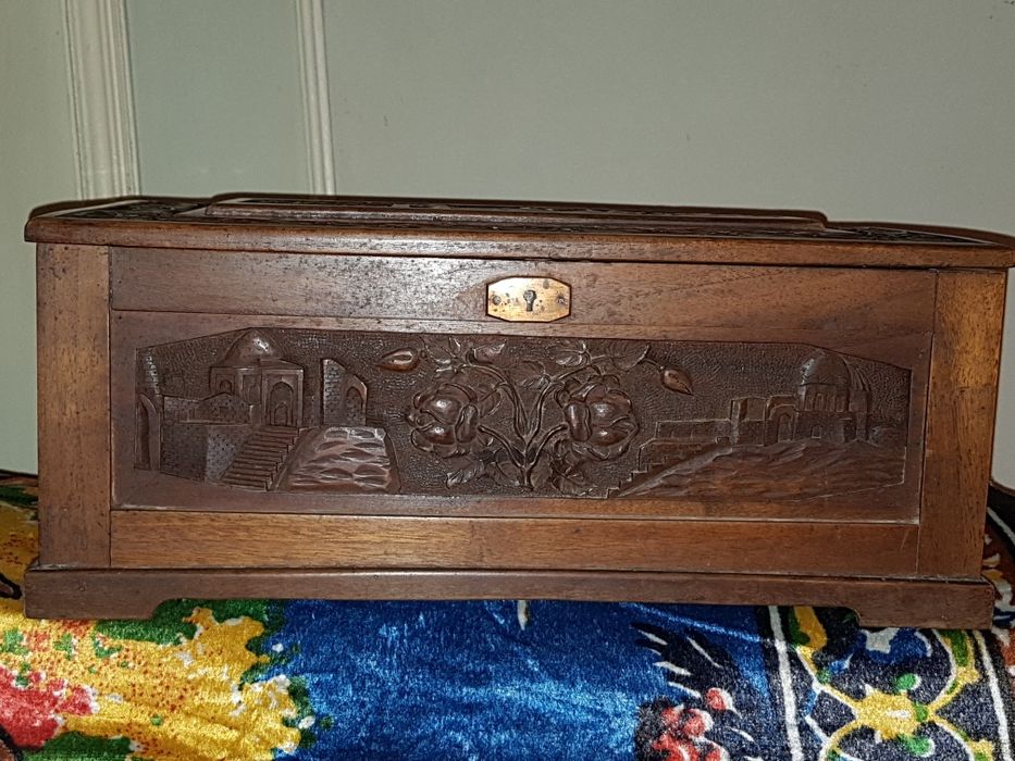 Уникальный Антикварный Ларец до 1917 года с видом Архитектуры Самаркан