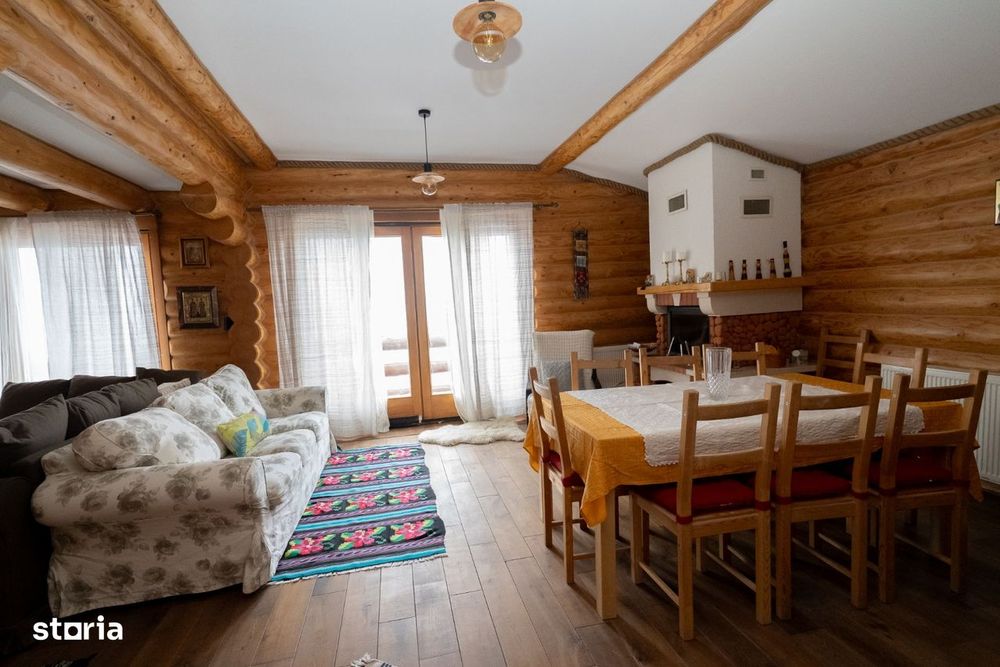 Casă premium din buștean,construită cu responsabilitate – 980 mp teren