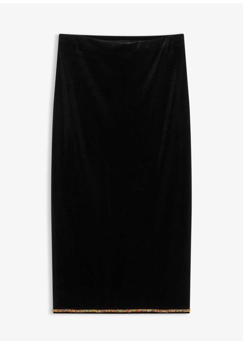 Fustă midi cu ștrasuri