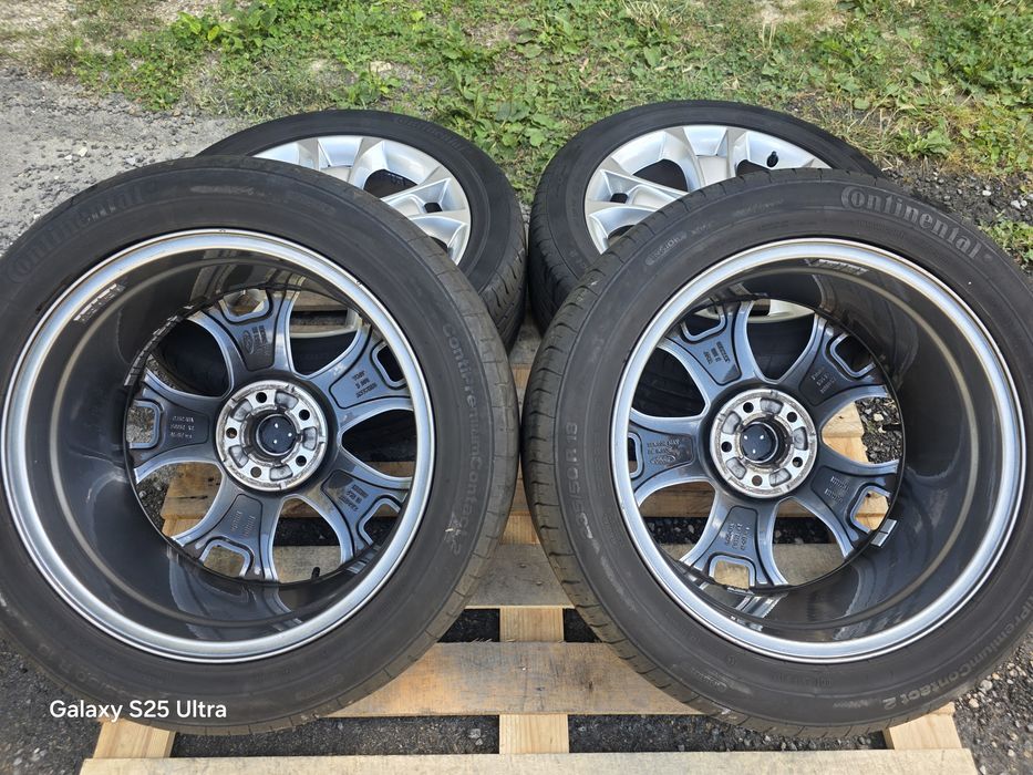 Лети джанти 18ки 5х108 Ford + летни гуми 235/50/18 Continental