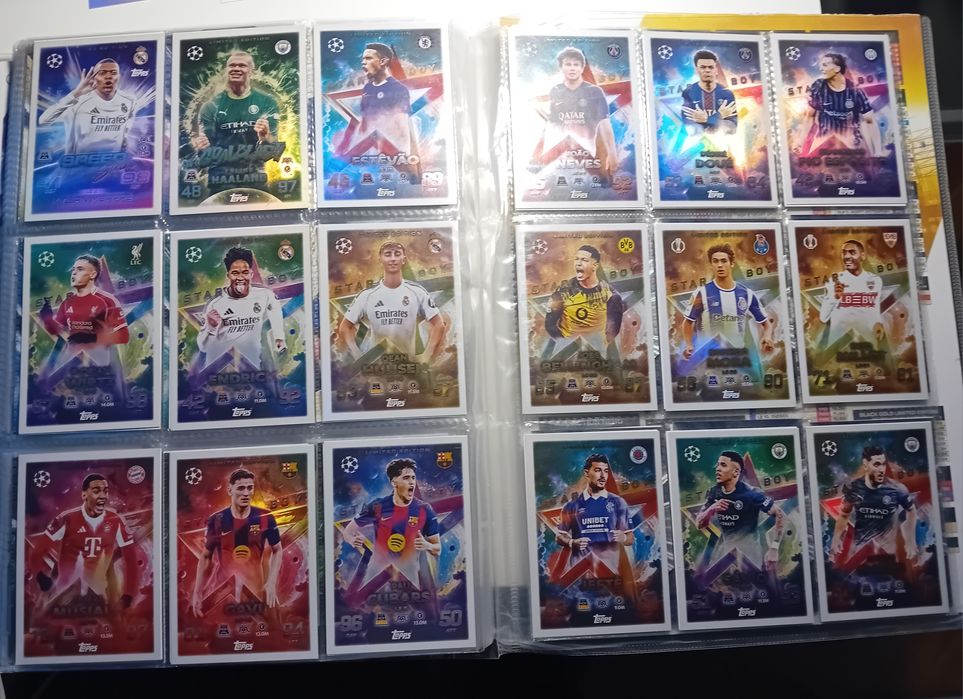 Продавам нови Match attax 25/26 футболни карти.