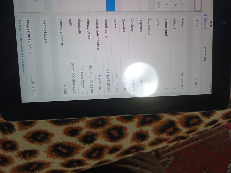vand ipad 64GB ca su nota 9/10