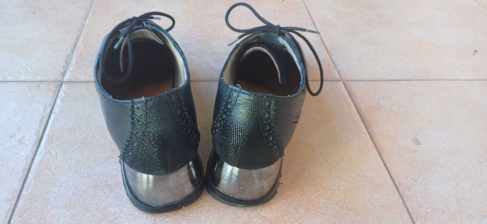 Обувки ЕСТЕСТВЕНА Кожа на GABINA с Декорации Кроко Кожа!Комфортни !№37