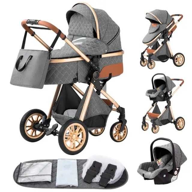 Carucior 3 in 1  NOU bebelus landou copii pliabil smart bebe + CADOU
