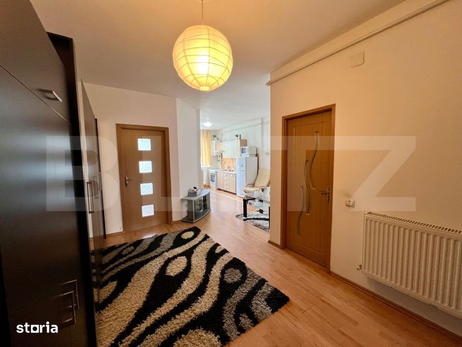 Apartament 2 camere mobilat utilat, parcare CF, lift, intermediar, zon