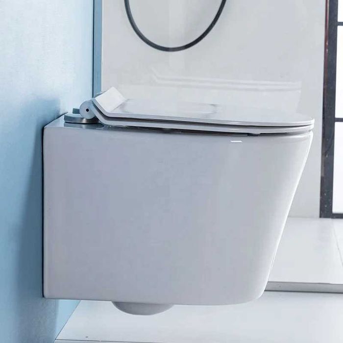 Конзолна тоалетна чиния - бяла