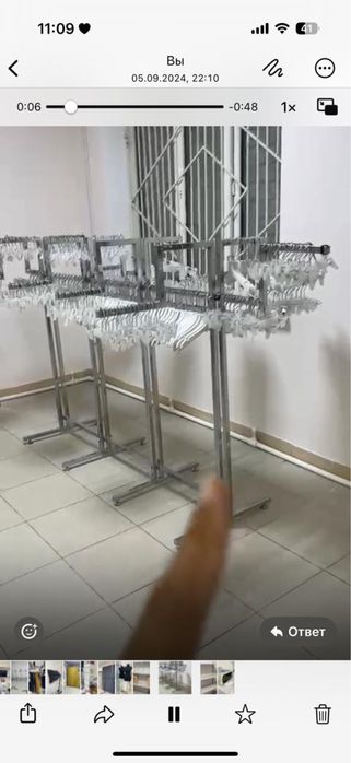 Стойка для магазина одежды