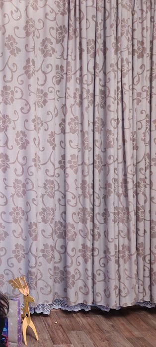 Две Шторы красивые светло коричневый