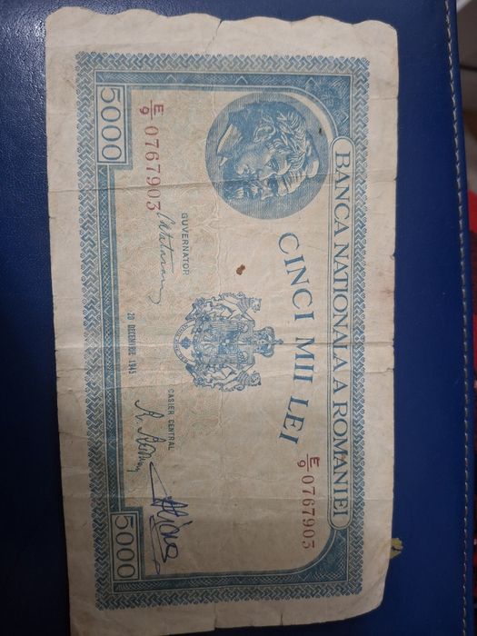 Vând bancnotă 5000 lei