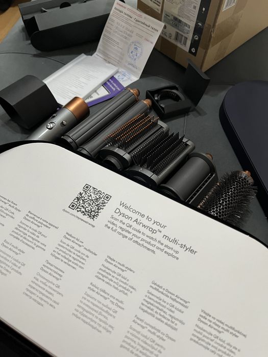 Dyson Airwrap Complete Long HS05 (Серебряный/Медный)