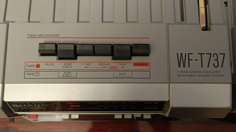 Магнитола Sharp wf-t737(Twin mechanism)