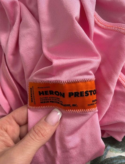 Heron preston розово боди