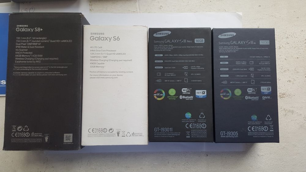 Cutii noi telefoane si piese telefoane Samsung S3,S4,S6,S7,S8,S8+,S20,