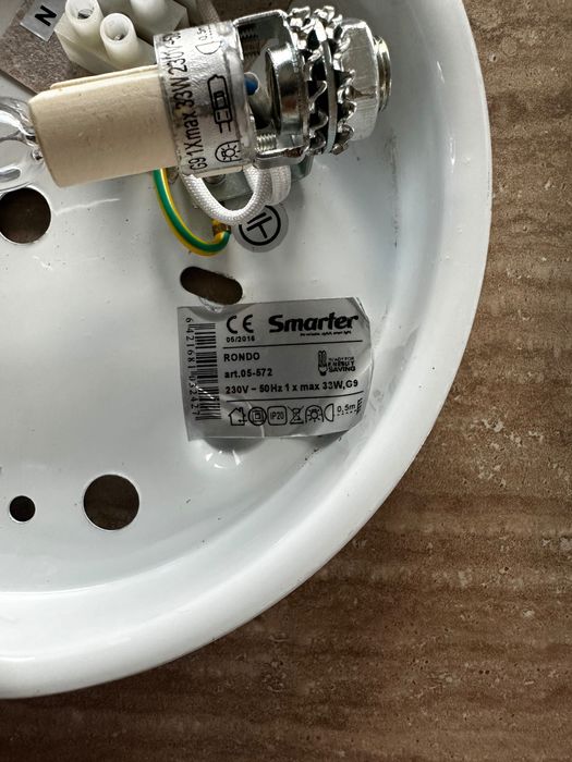 2 Plafoniere Smarter, 33W, 19cm