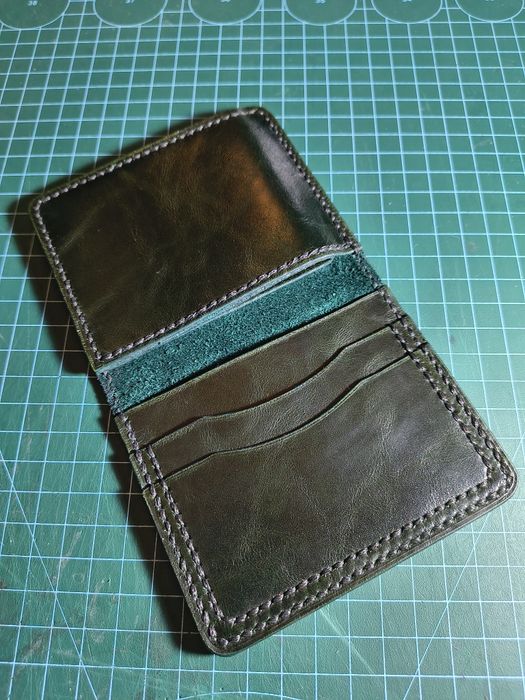 Кошелёк трифолд ручной работы