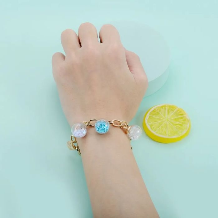 Стъклени топчета с пълнеж за бижута