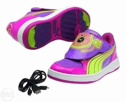 Pantofi cu sunete muzicali pentru copii originali Puma DJ Lo Junior