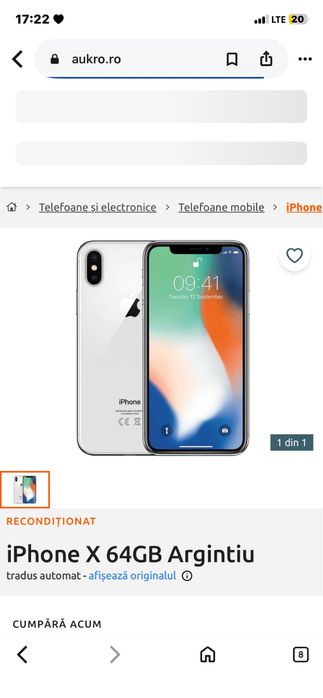 Iphone x mai multe detalii la telefon