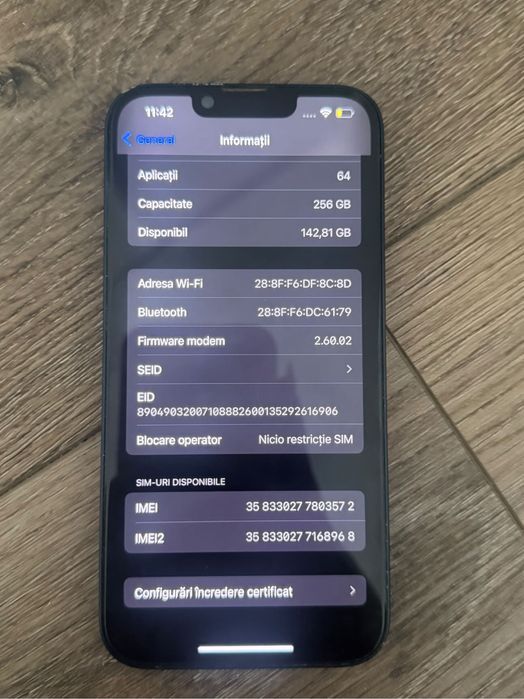 iphone 14 negru 256gb