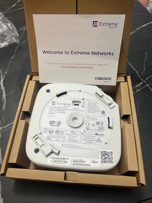Extreme Networks AP305C-WR Wi-Fi 6 Certified Access Point - New in Box