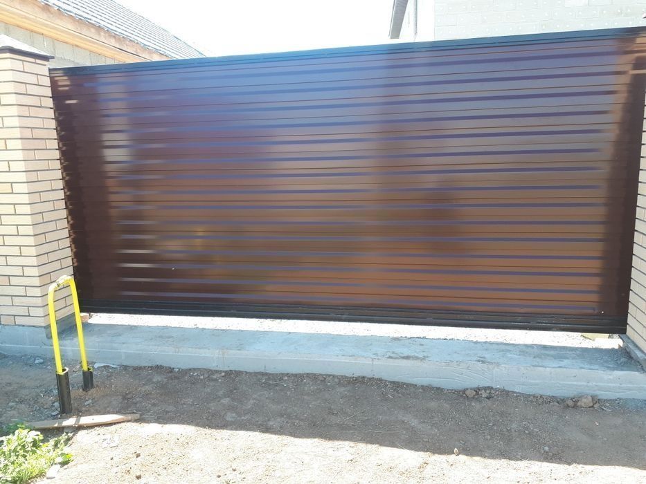 Откатные ворота с автоматикой.