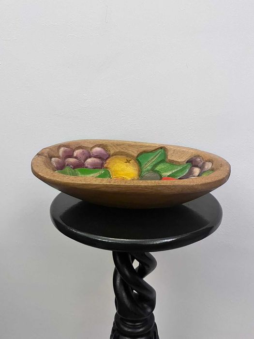 Fructiera , centru de masa , platou rustic figurina bibelou vechi  bibelouri ieftin