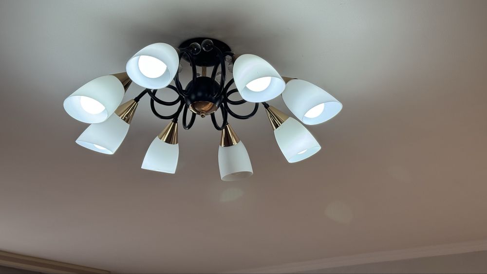 Люстра 8 ламп .