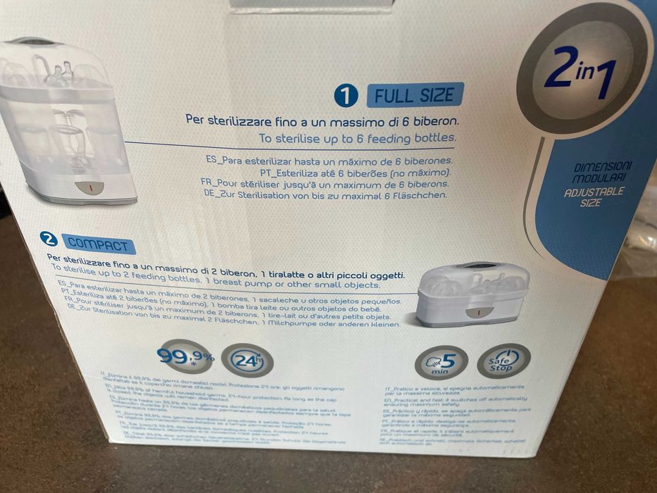 Chicco 2 in 1 "SterilNatural" – модуларен парен стерилизатор