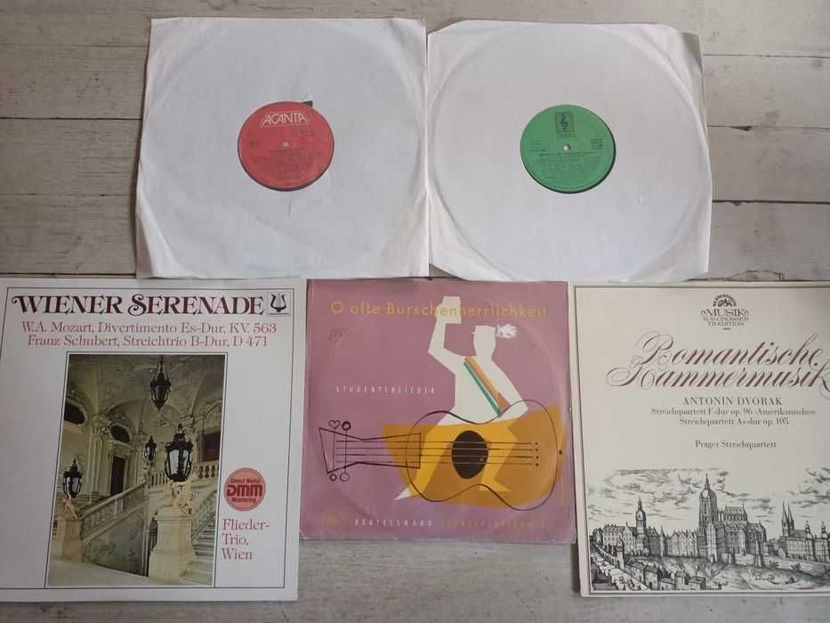 Немски грамофонни музикални плочи,винил антикварна колекция  5 броя