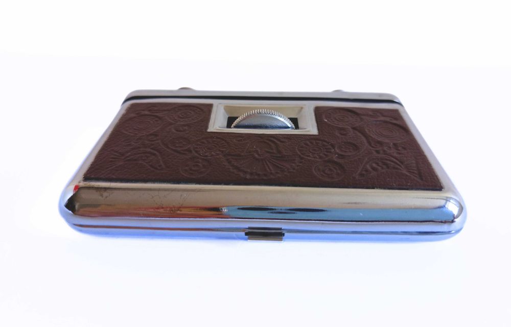 Антикварен театрален бинокъл тип табакера