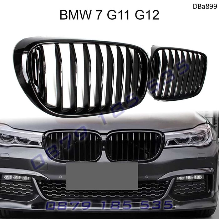 Тунинг черни М бъбреци BMW 7 16-19 G11 G12 бмв г11 решетки предни м