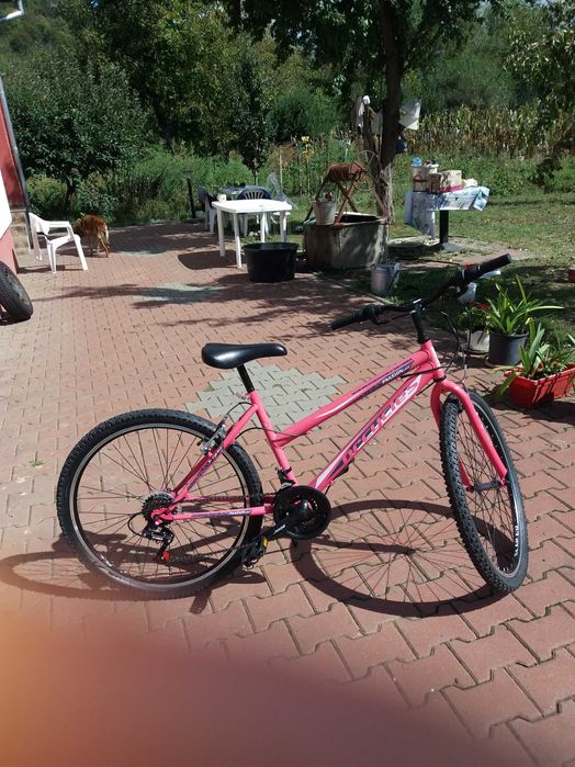 Bicicleta noua roz pentru adolescente
