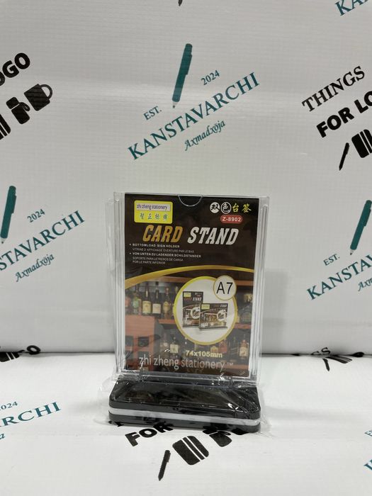 Tablichka Menyholder Tebltenreklamniy A4 A5 A6 A7 A8 razmerlari mavjud