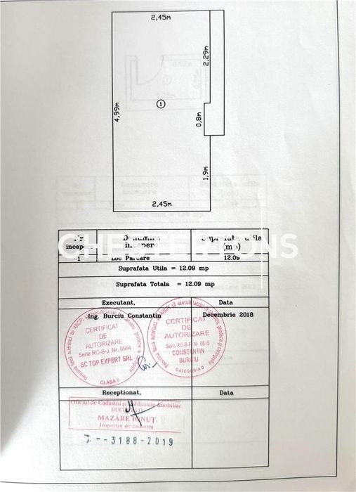 Apartament 2 camere cu boxa + posibilitate Loc de parcare