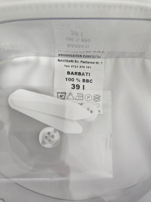 Cămașă Albă NOUĂ barbati 70% REDUCERE