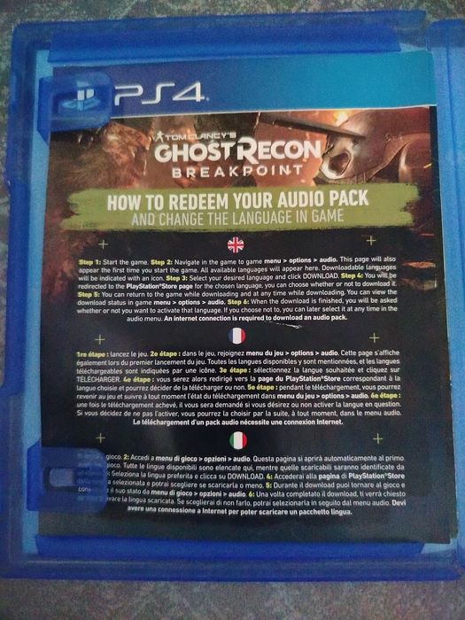 Игра для PS4 Ghost recon.