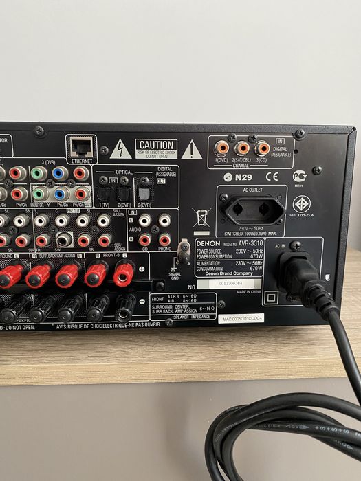 DENON AVR-3310 - 7x160W Вата! - с Bluetooth, качествен и мощен 7 канален усилвател ресивър