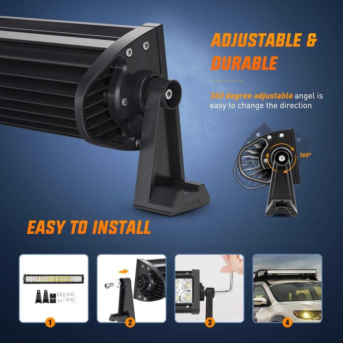 240W Мощен LED Бар Диоден - 105см - 12V/24V