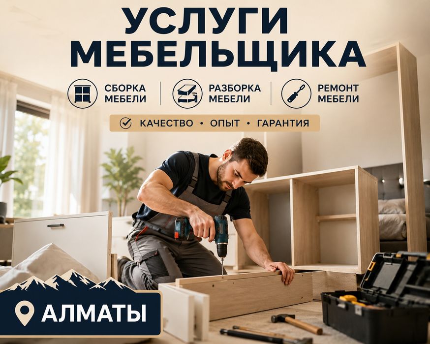 Сборка и разборка мебели а также ремонт мебели. услуги мебельщика