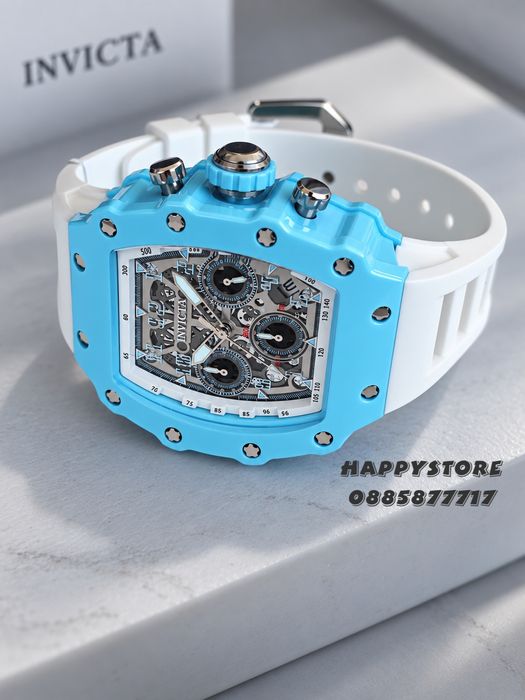 INVICTA Nitro women blue/white 39 mm, Инвикта нов дамски часовник