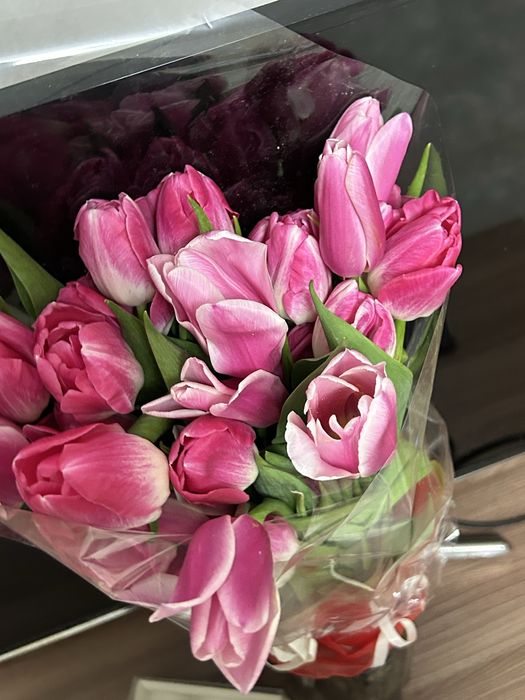 Тюльпаны,розовые,красивые,букет